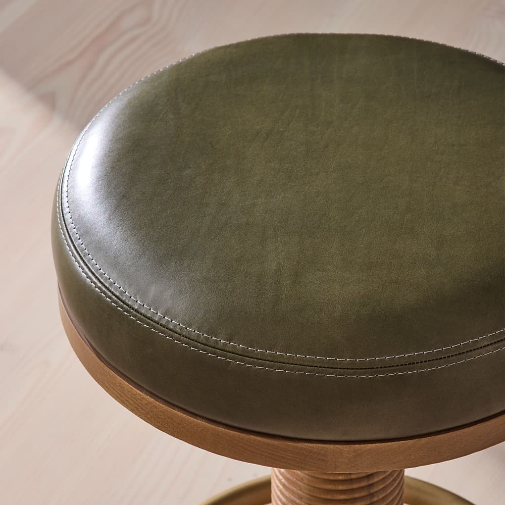Bryden Tall Barstool - Leather - Moss - UK - Images - Image 3