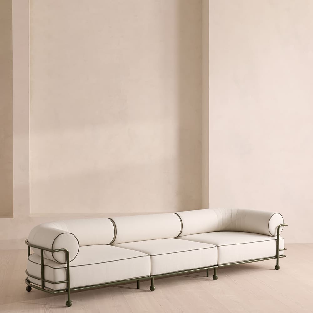Gaspard Four-Seater Outdoor Sofa - Linen - Off White - Listing - Image 3