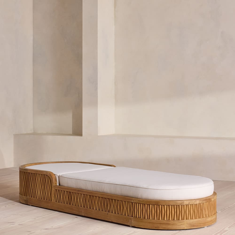 Orion Outdoor Sunlounger - Off White - Listing - Image 3