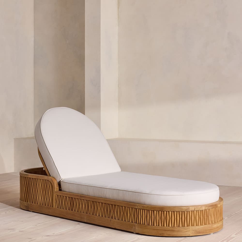 Orion Outdoor Chaise Lounger - Off White - Listing - Image 3