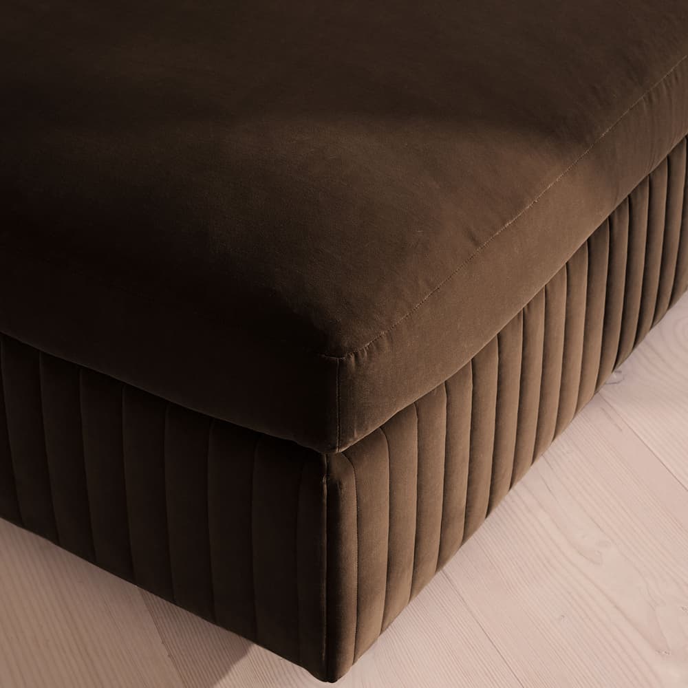 Oona Ottoman - Velvet - Chocolate - US - Images - Image 3