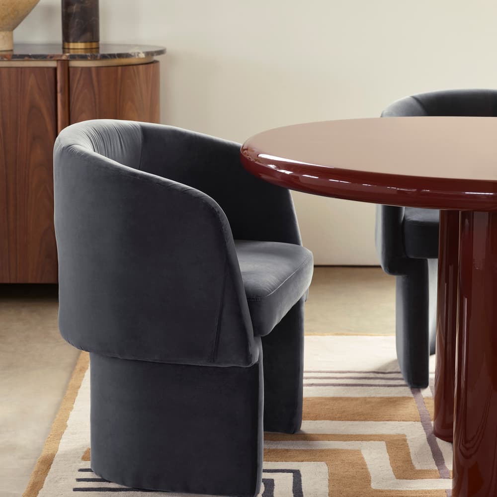 Morrell Dining Chair - Velvet - Grey Blue - US - Lifestyle - Image 3
