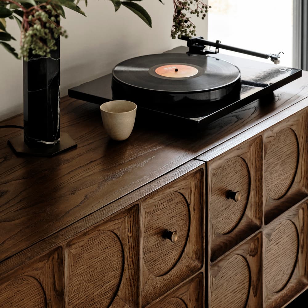 Marcel Media Unit - Medium Oak - Lifestyle - Image 3