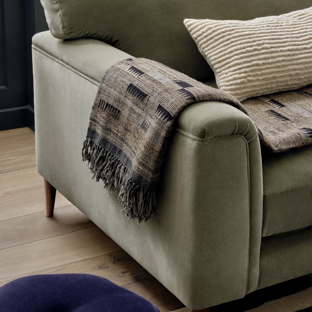 Reya Three Seater Sofa - Linen - Sage - Lifestyle - Image 3