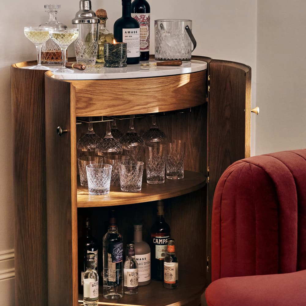 Andrea Compact Bar - Carrara Marble - Lifestyle - Image 3