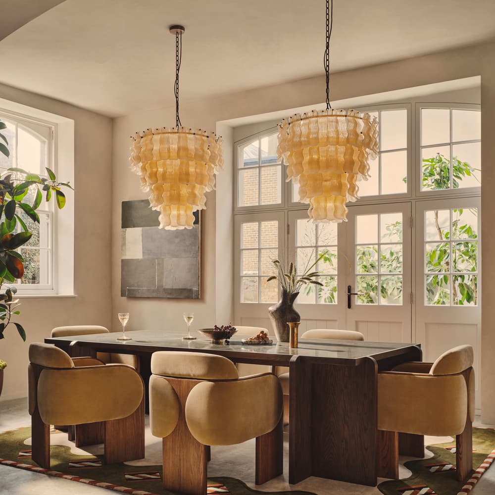 Eddie Dining Chair - Velvet - Camel - UK - Lifestyle - Image 3