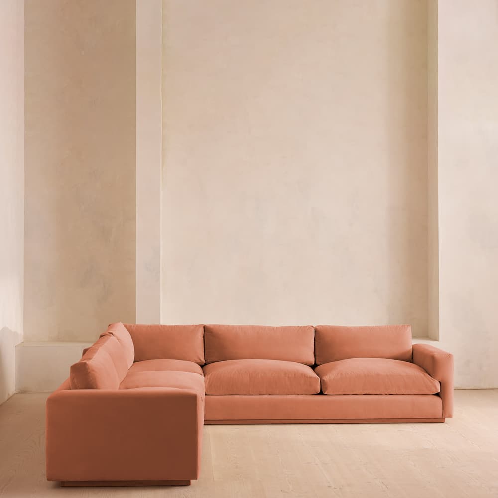 Mossley Corner Sofa - Velvet - Antique Rose  - US - Lifestyle - Image 3