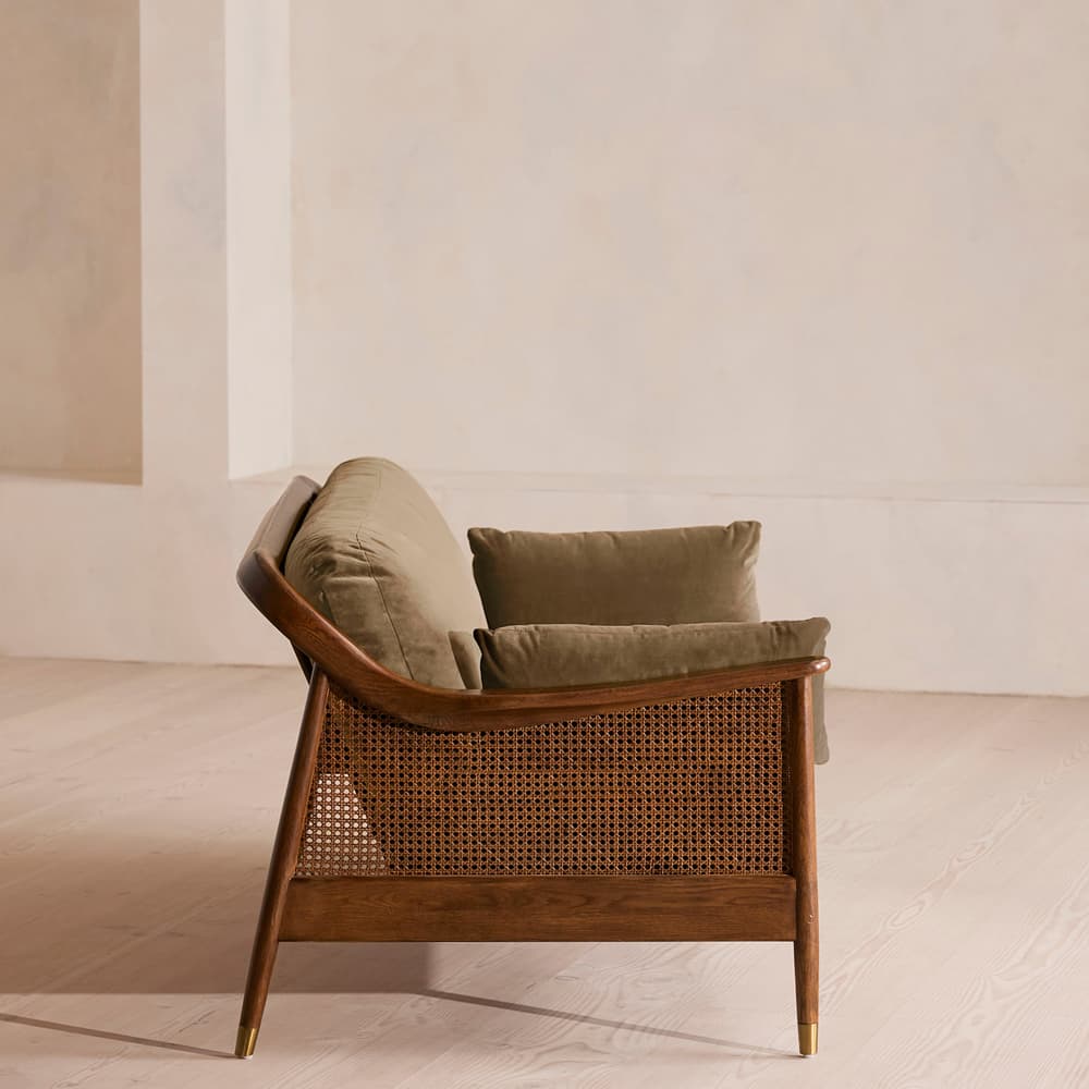 Atlanta Three Seater - Velvet - Truffle - US - Images - Image 3