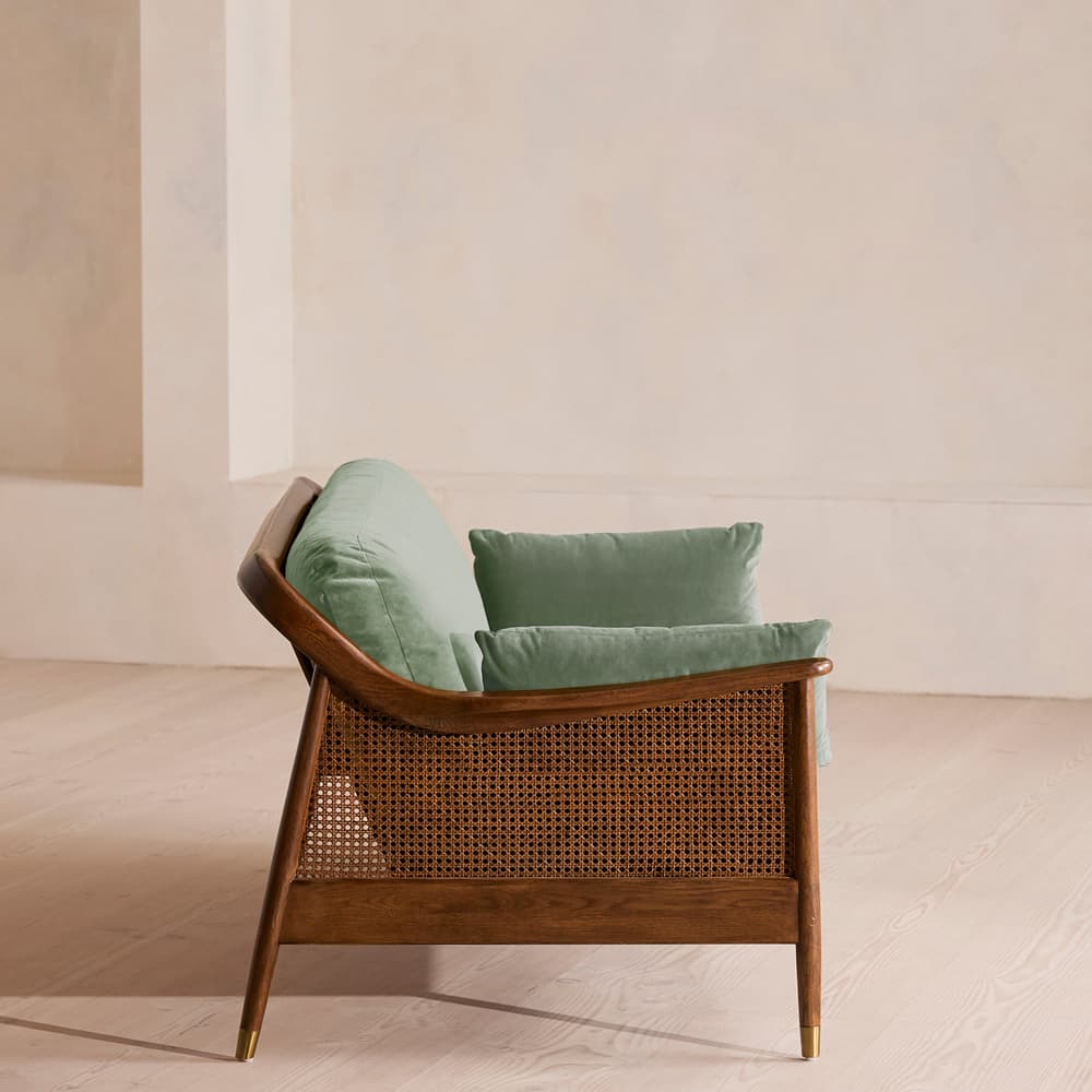 Atlanta Three Seater - Velvet - Seafoam - UK - Images - Image 3