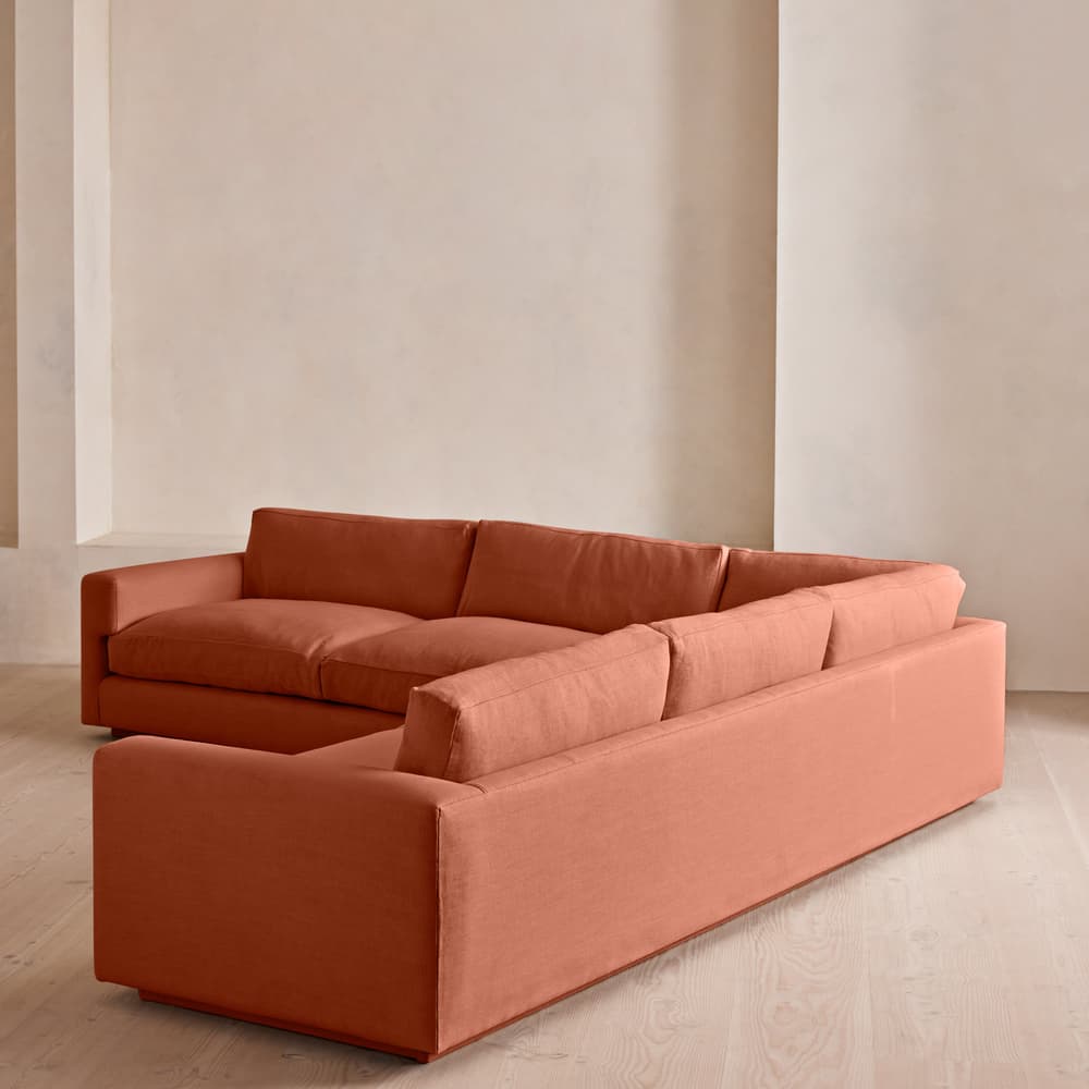 Mossley Corner Sofa - Linen - Antique Rose - US - Images - Image 3