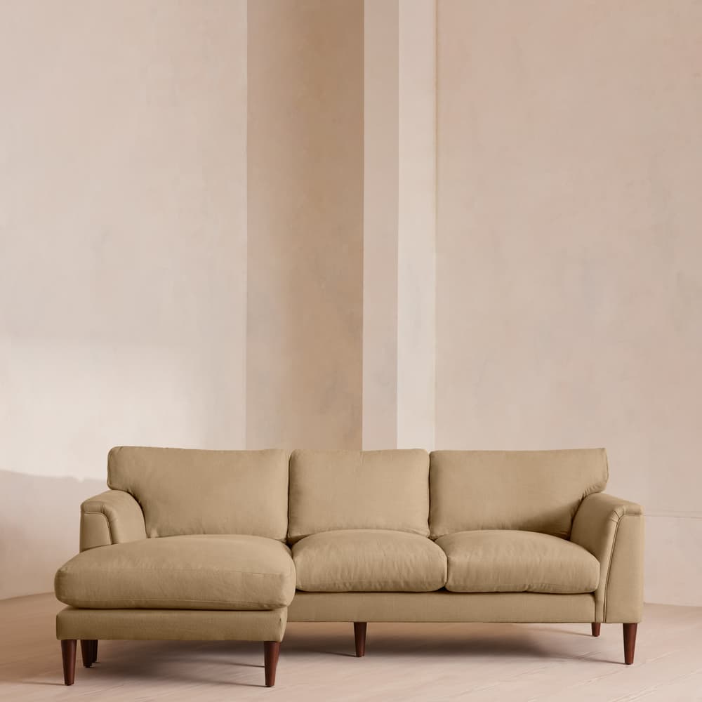 Reya Chaise-end Sofa - Linen - Wheat - US - Lifestyle - Image 3