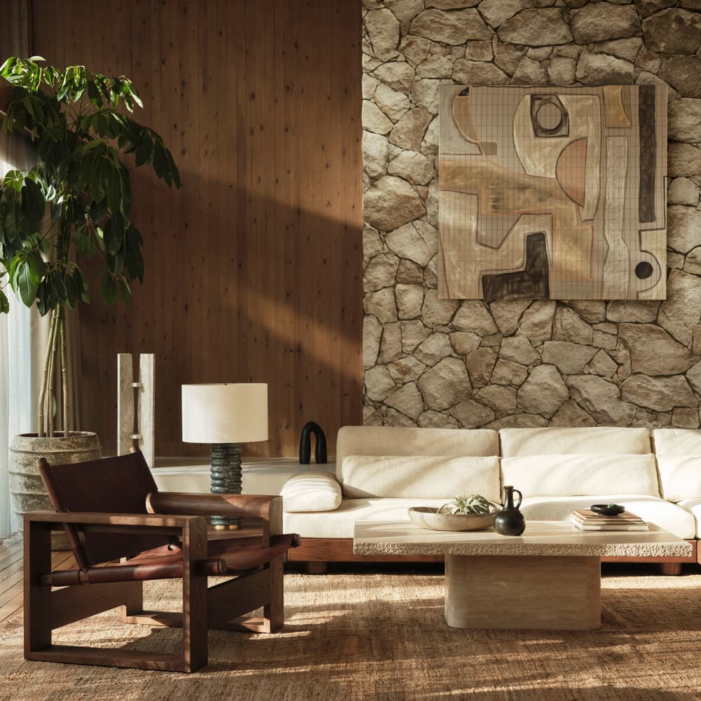 Truro Modular Sofa - Three Seater - Textured Linen - Lifestyle - Image 3