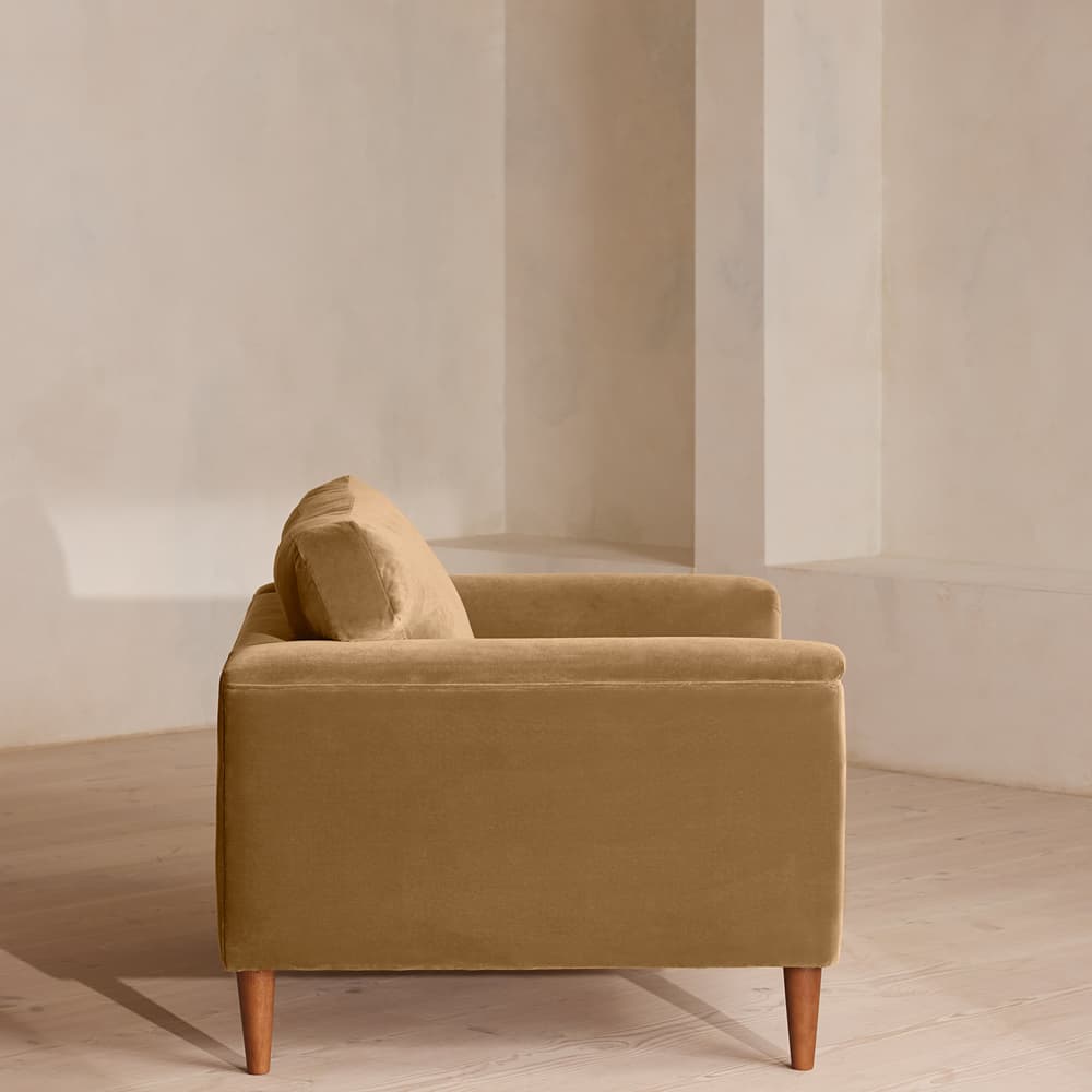 Reya Loveseat - Velvet - Camel - Images - Image 3
