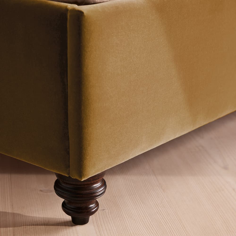 Gerrard Bed - King - Velvet - Mustard - US - Images - Image 3