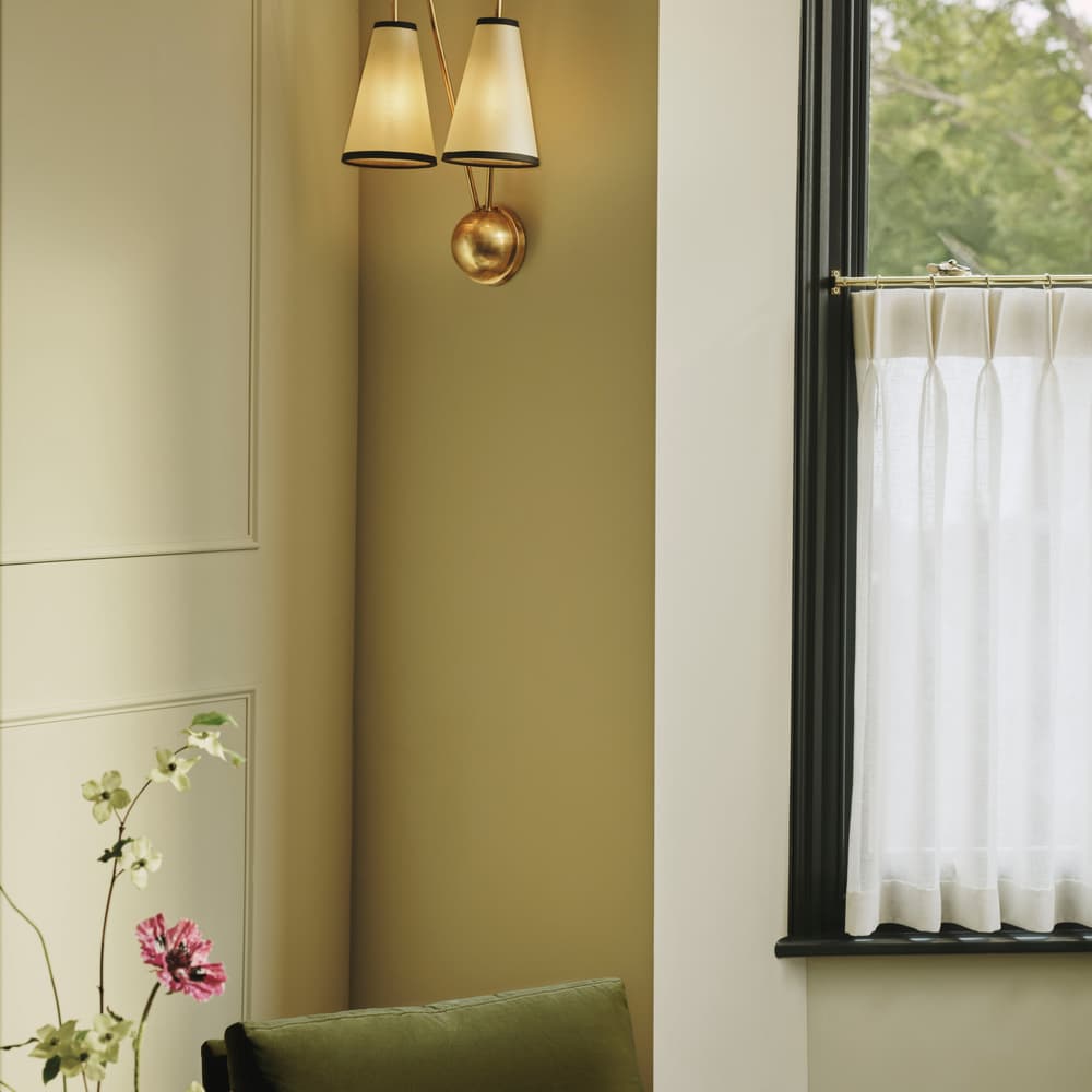 Clarke Wall Light - Antiqued Brass - Lifestyle - Image 3