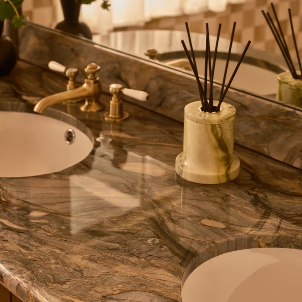 Pietro Double Vanity - Brazilian Quartzite - Lifestyle - Image 3