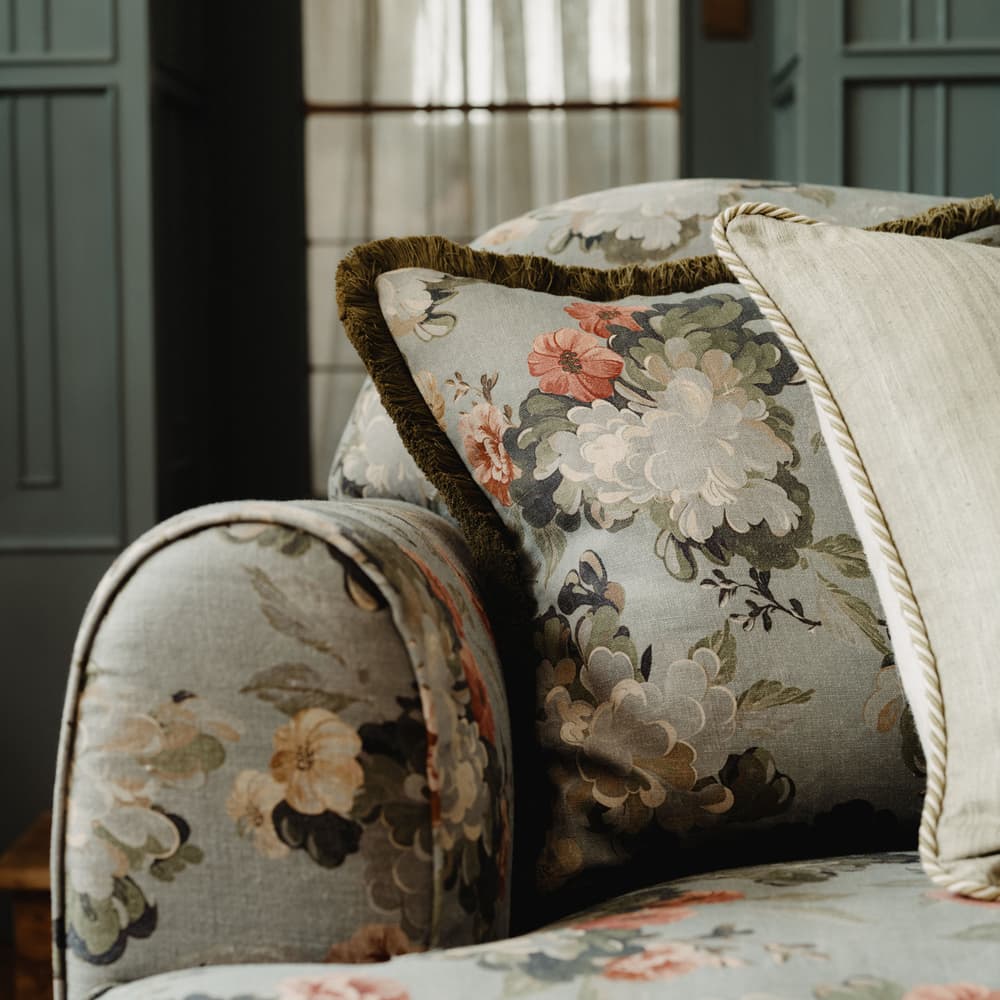 Skylar Square Cushion - Blue - Lifestyle - Image 3