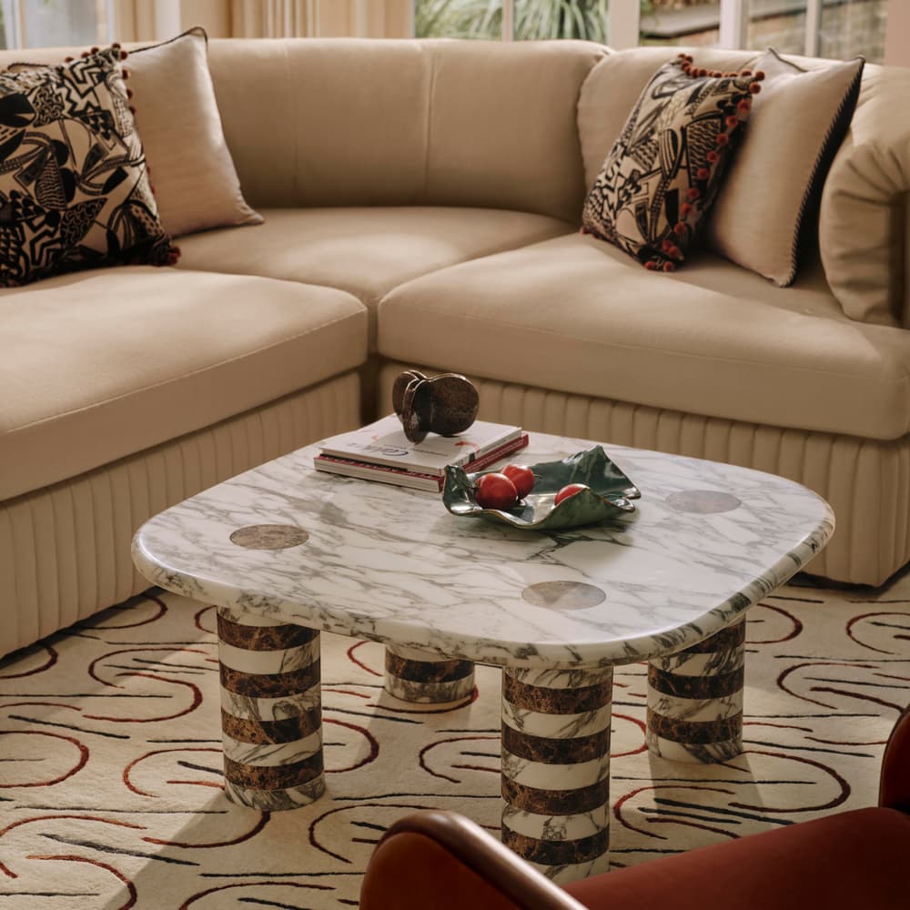 Oona Sectional Sofa - Corner Sofa - Linen - Bisque - US - Lifestyle - Image 3