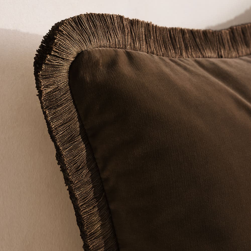 Margeaux Square Cushion - Chocolate - Images - Image 3