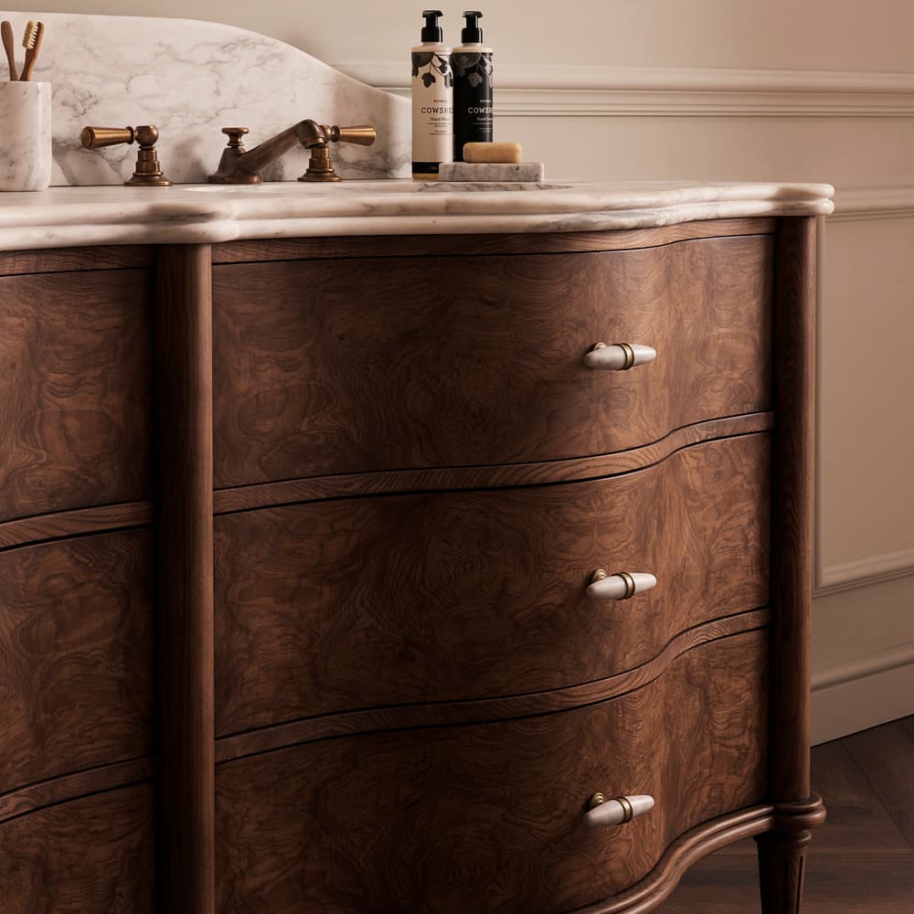 Valerie Double Vanity - Arabescato Corchia Marble - Lifestyle - Image 3