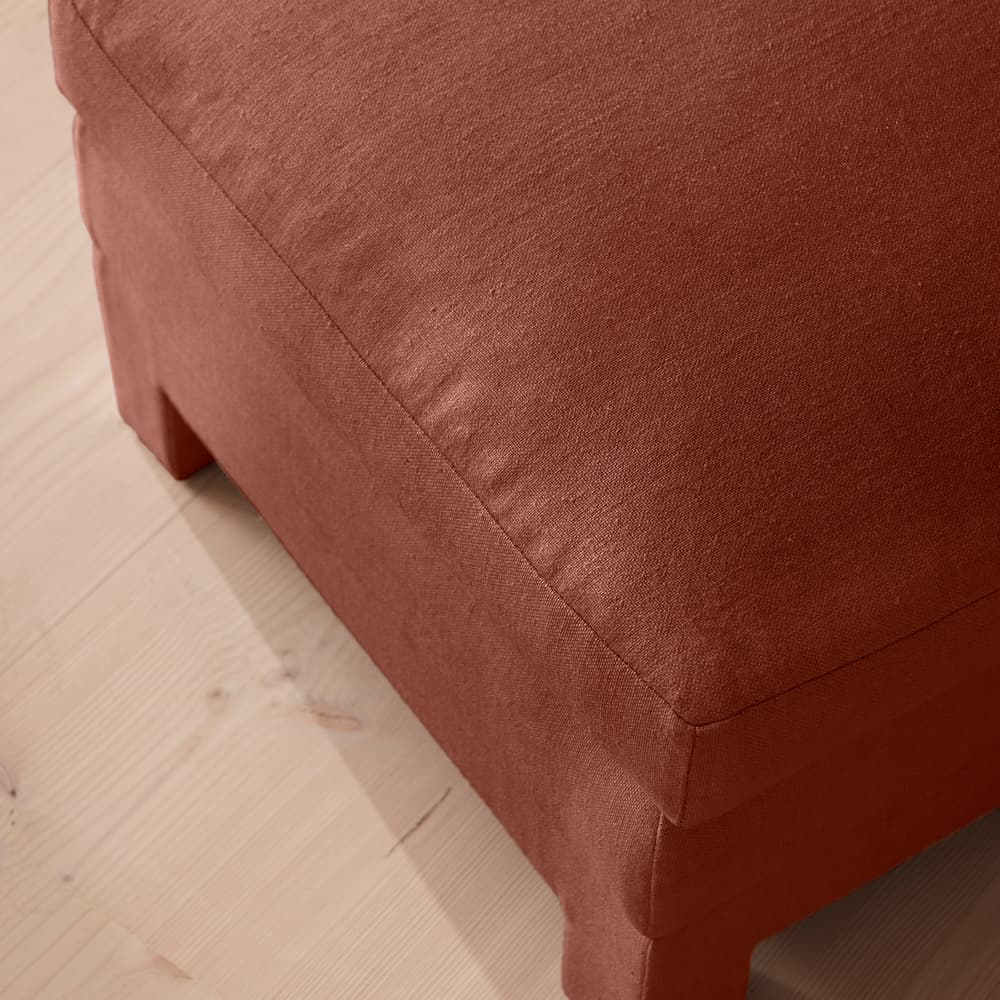 Ashford Ottoman - Linen - Sienna - Images - Image 3