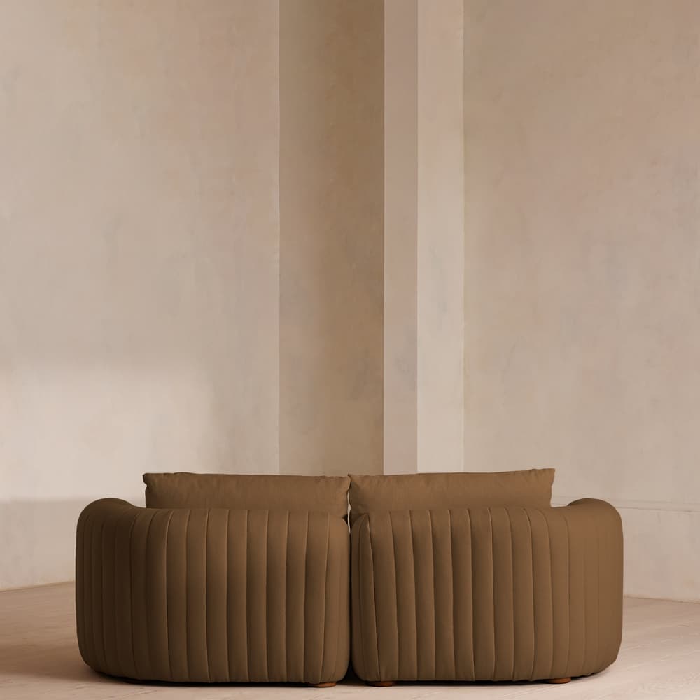 Vivienne Modular Sofa - Three Seater - Linen - Ochre - Images - Image 3