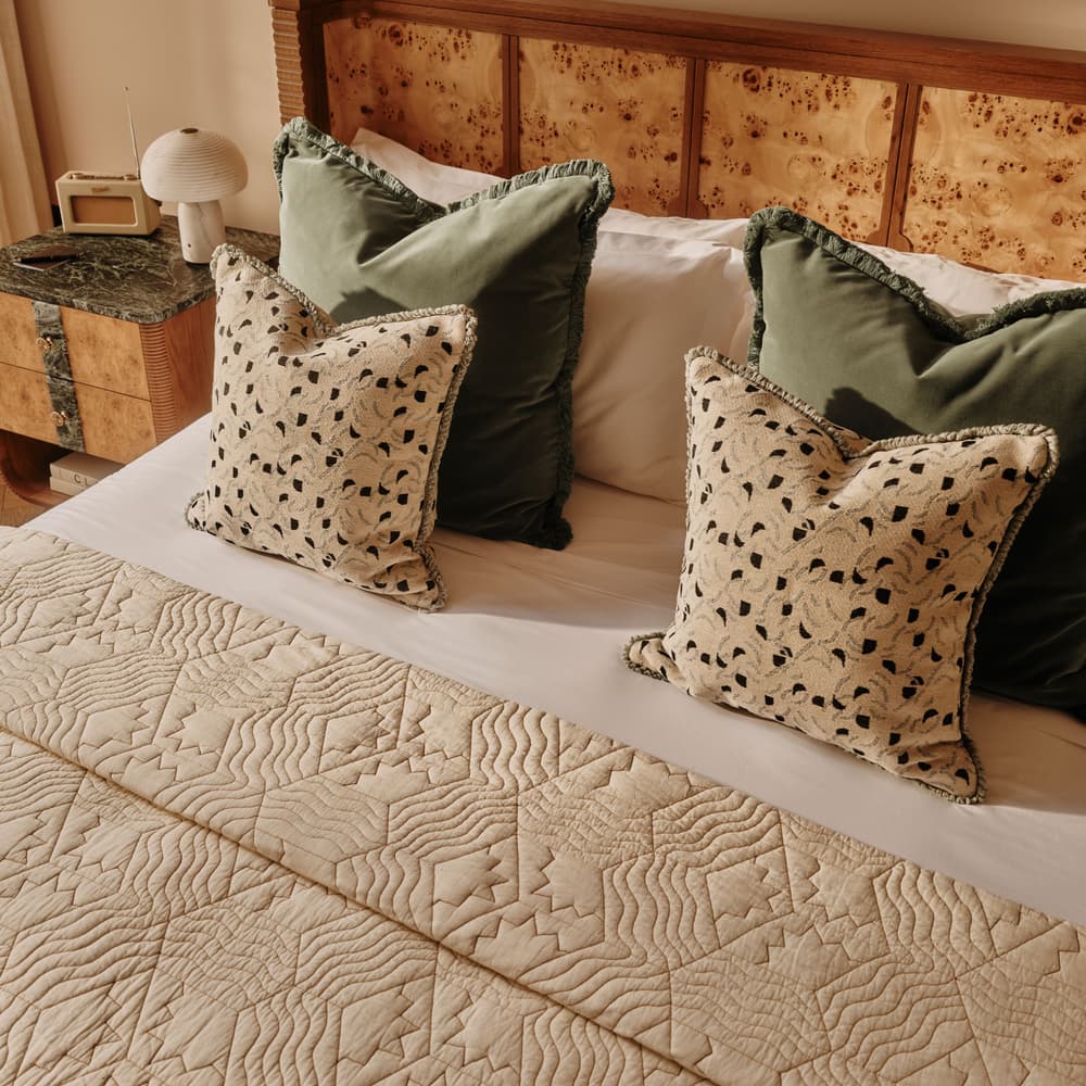 Margeaux Large Square Cushion - Sea Foam - UK - Lifestyle - Image 3