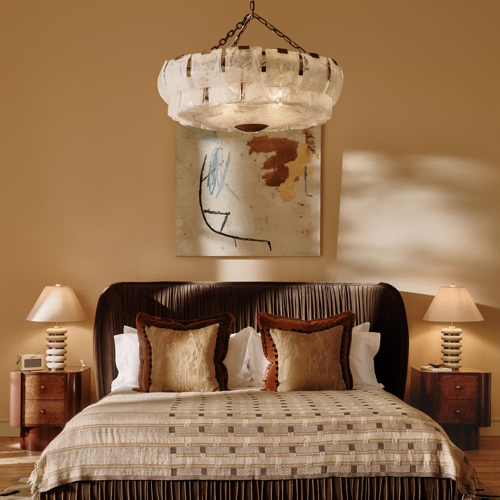 Blair Bed - Queen - Velvet - Chocolate - US - Lifestyle - Image 3