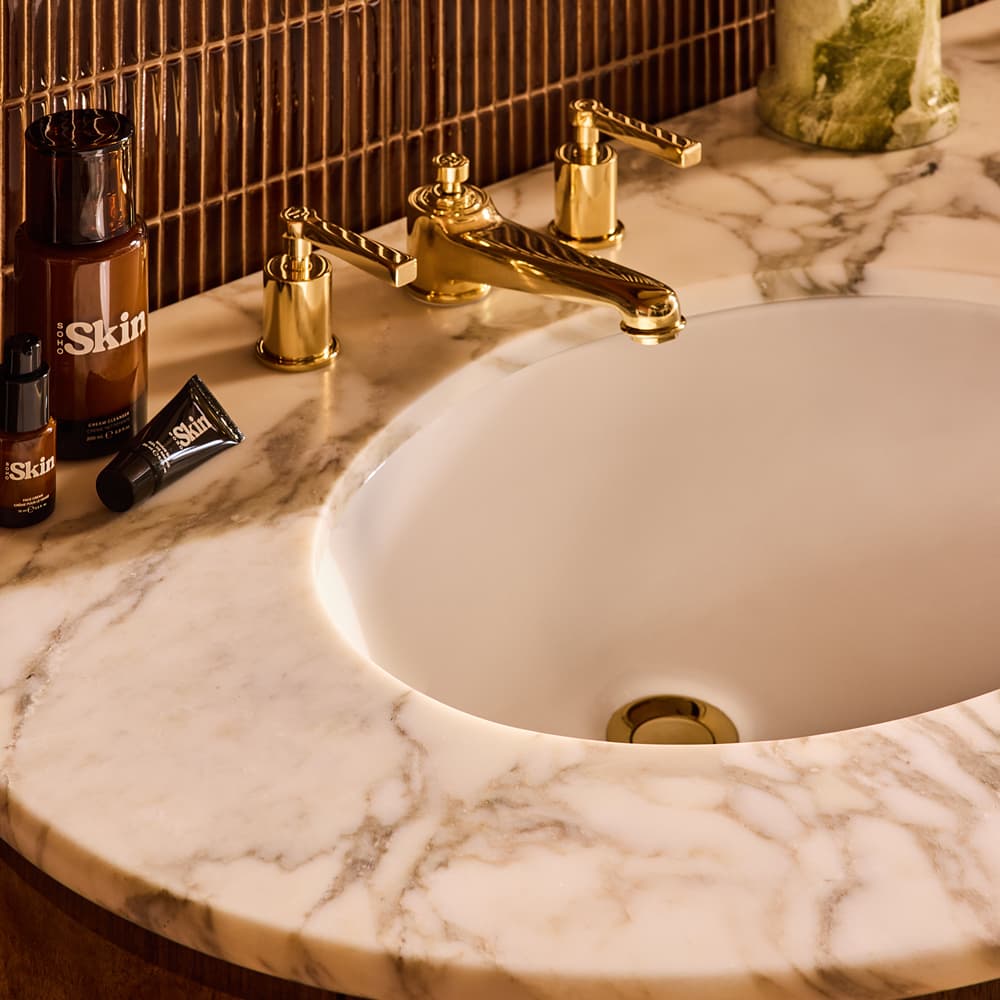 Esperanza Double Vanity - Calacatta Aura - Lifestyle - Image 3