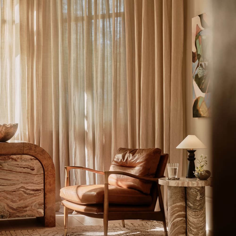 Tisbury Side Table - Fantasy Brown Marble - Lifestyle - Image 3