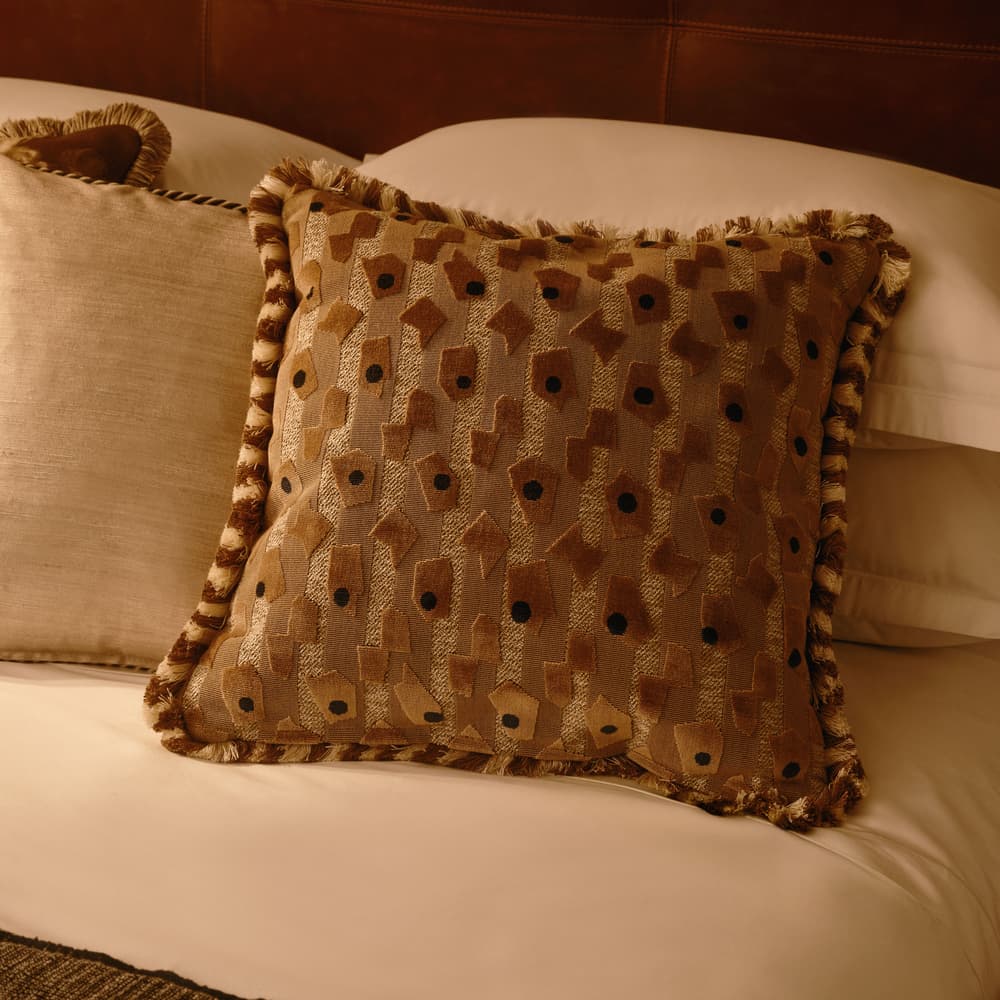 Jeremiah Square Cushion - Caramel - Lifestyle - Image 3