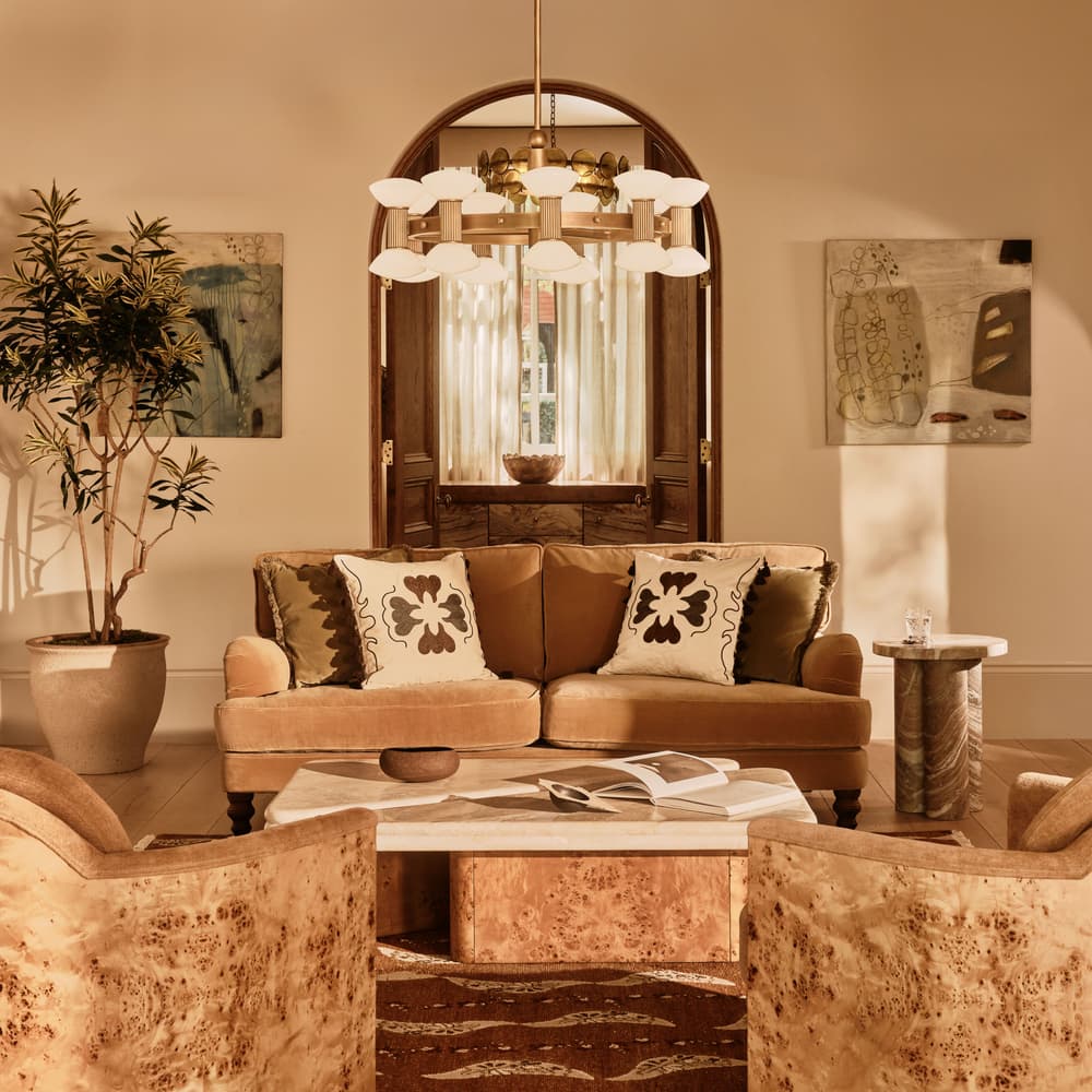 Tisbury Side Table - Fantasy Brown Marble - Lifestyle - Image 3