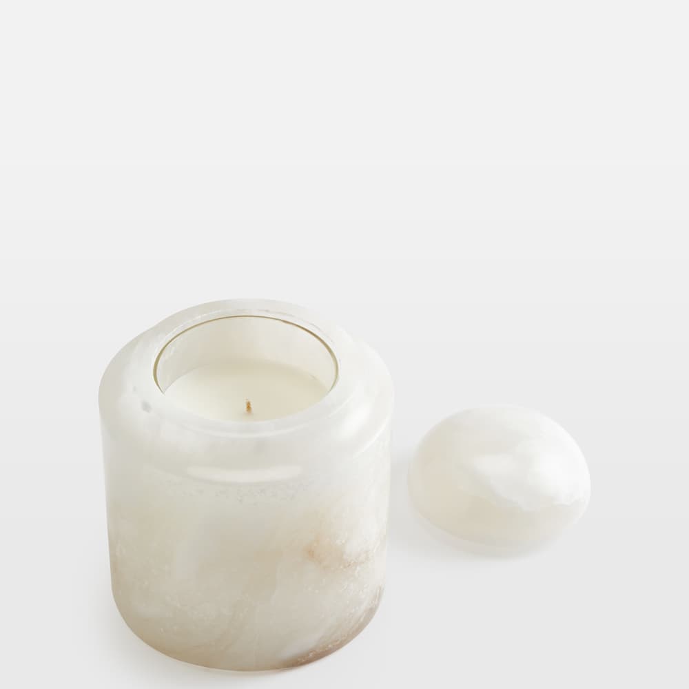 Trento Fig Verde Candle - Alabaster - 350g - Images - Image 3