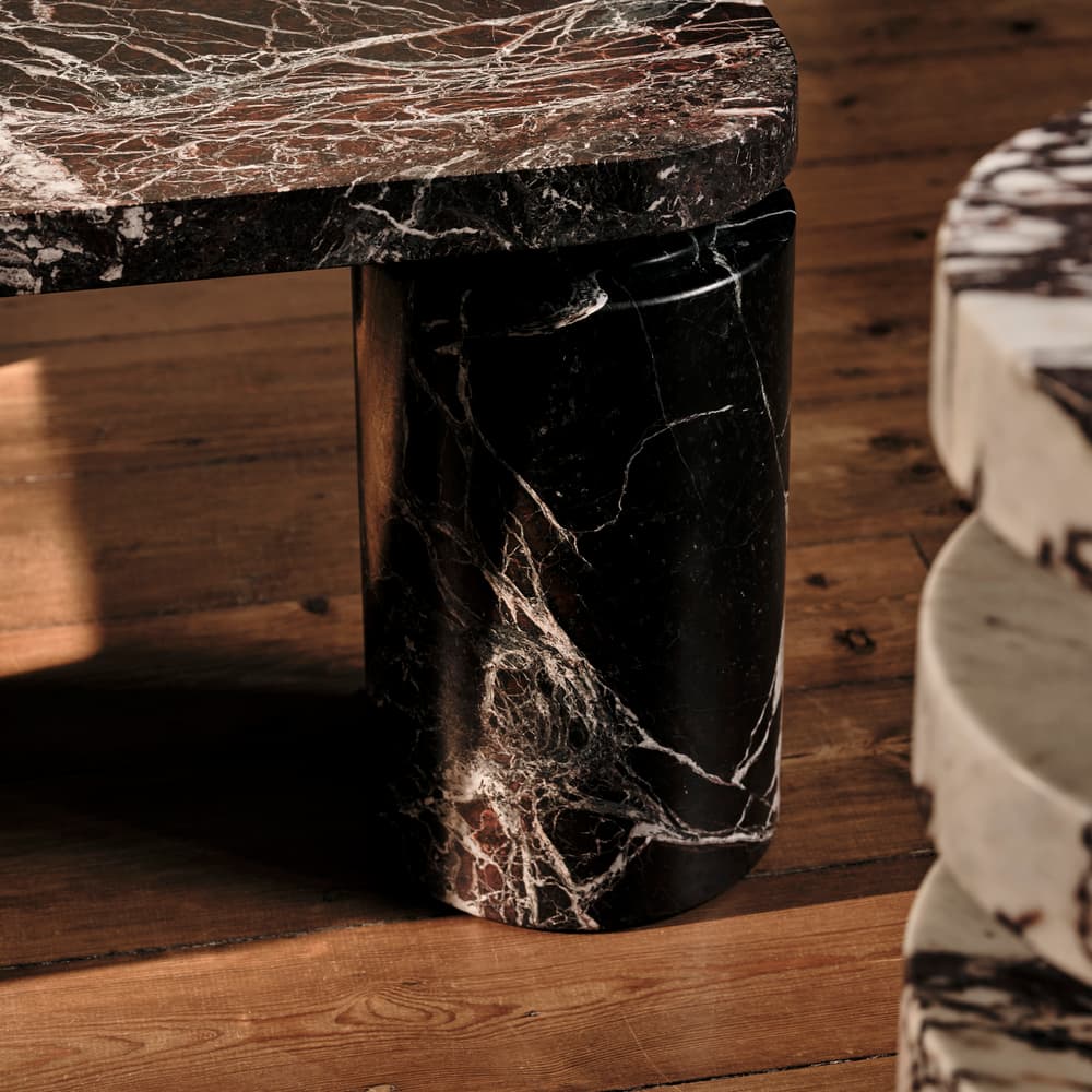 Carter Coffee Table - Rosso Levanto Marble - Lifestyle - Image 3