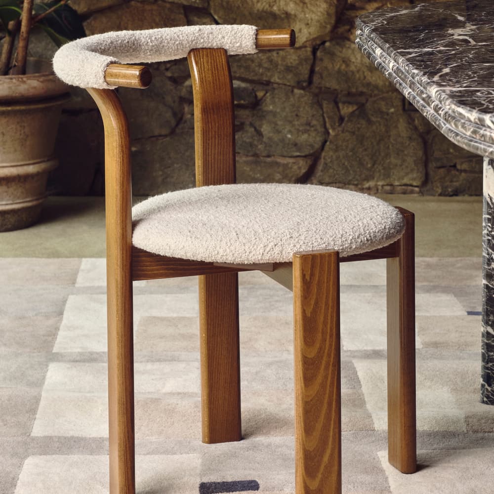 Pair of Zita Dining Chairs - Boucle - Natural - Lifestyle - Image 3