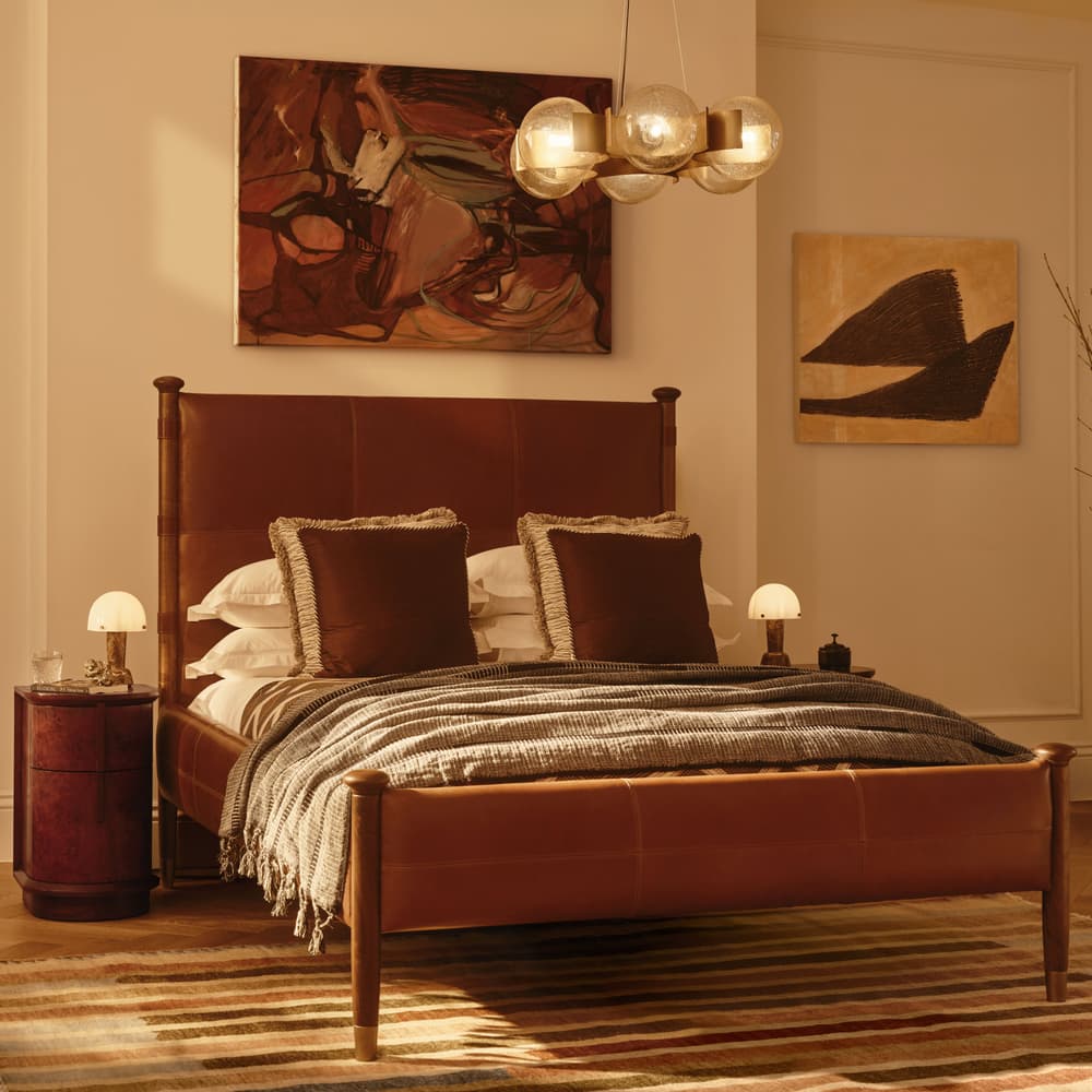 Florence Square Cushion - Bordeaux - Lifestyle - Image 3