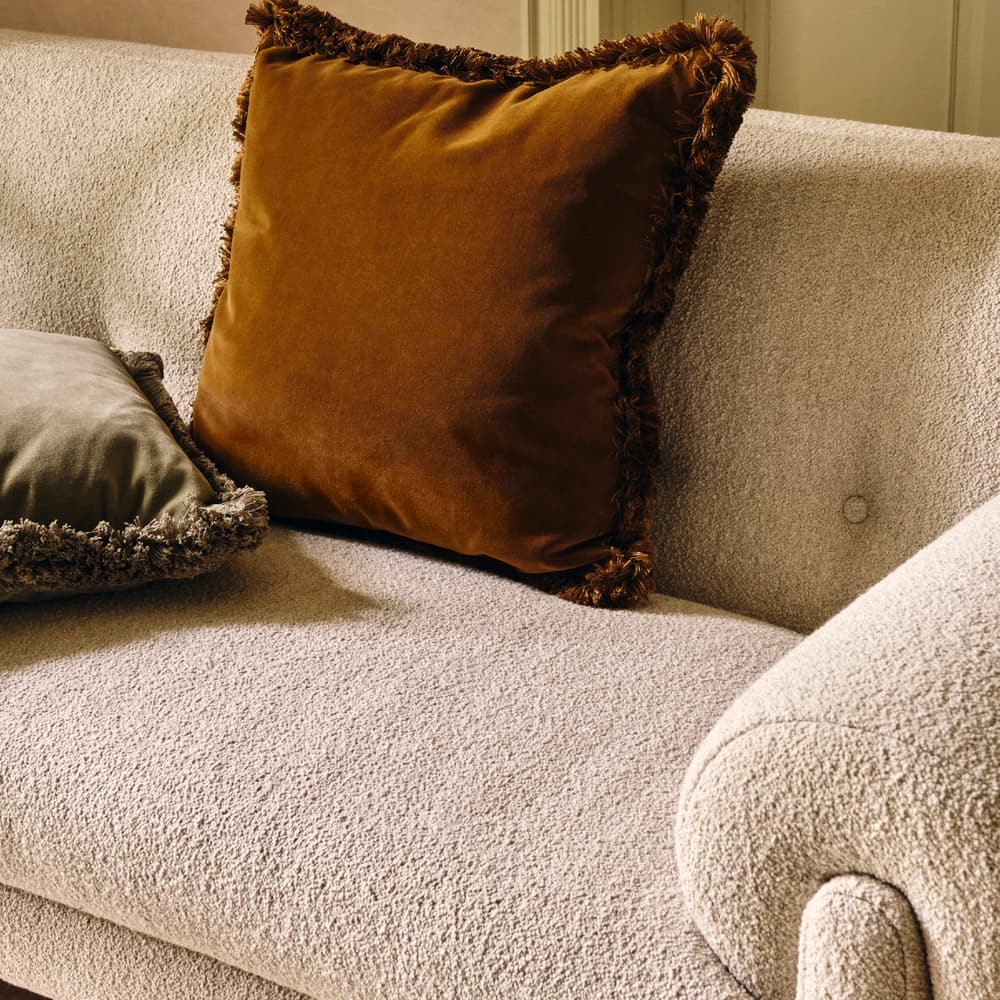 Margeaux Square Cushion - Mustard - Lifestyle - Image 3