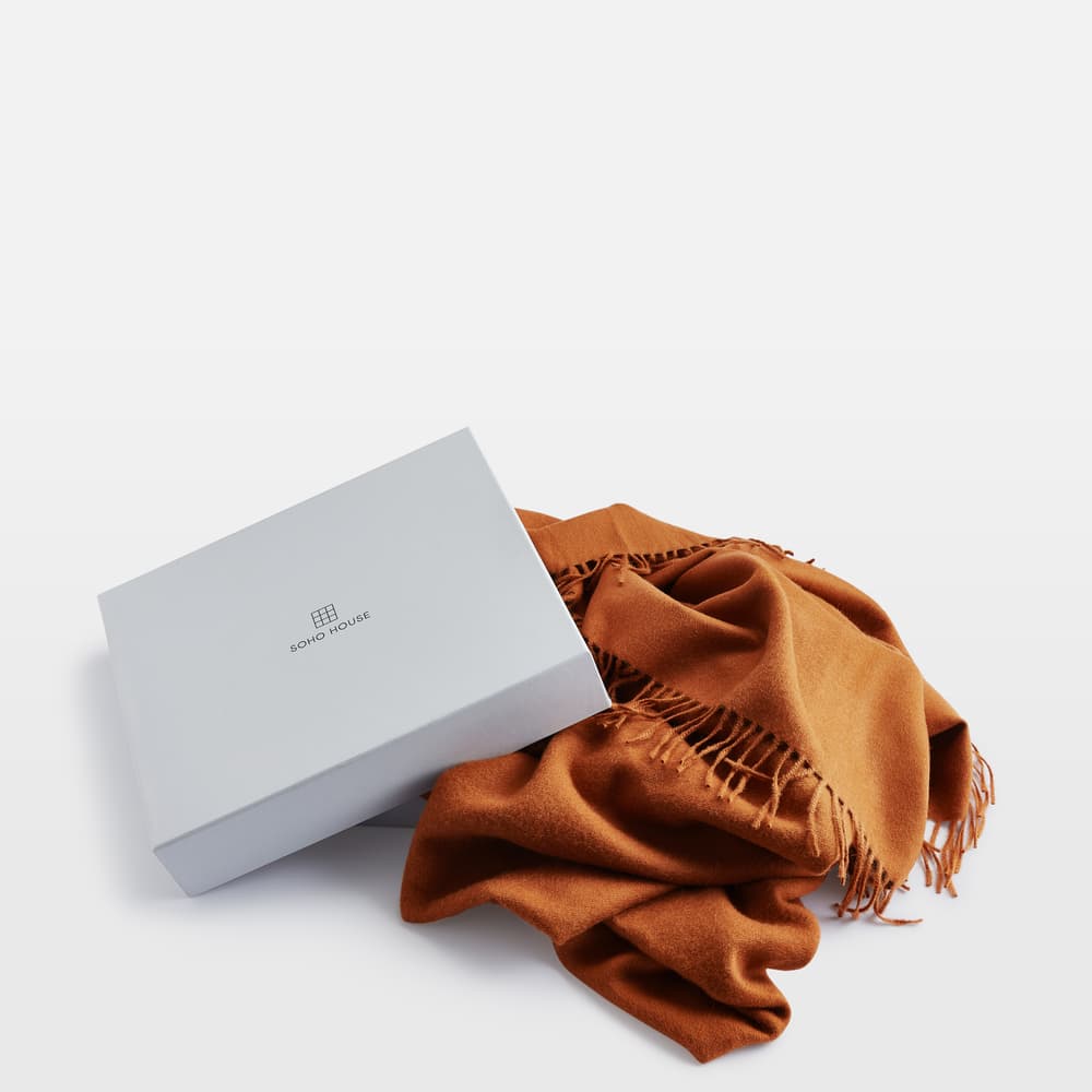Maria Alpaca Throw - Burnt Orange - US - Images - Image 3