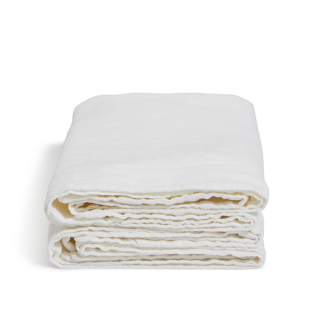 Luna Linen Oxford Pillowcase - King - White - Set of Two - Images - Image 3