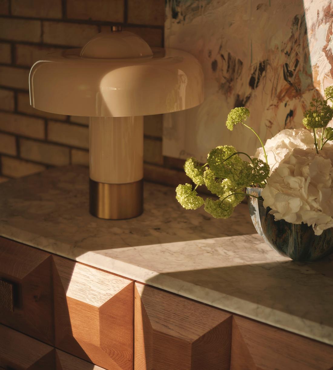 Giovanni Table Lamp - Large - Cream - Lifestyle - Image 4