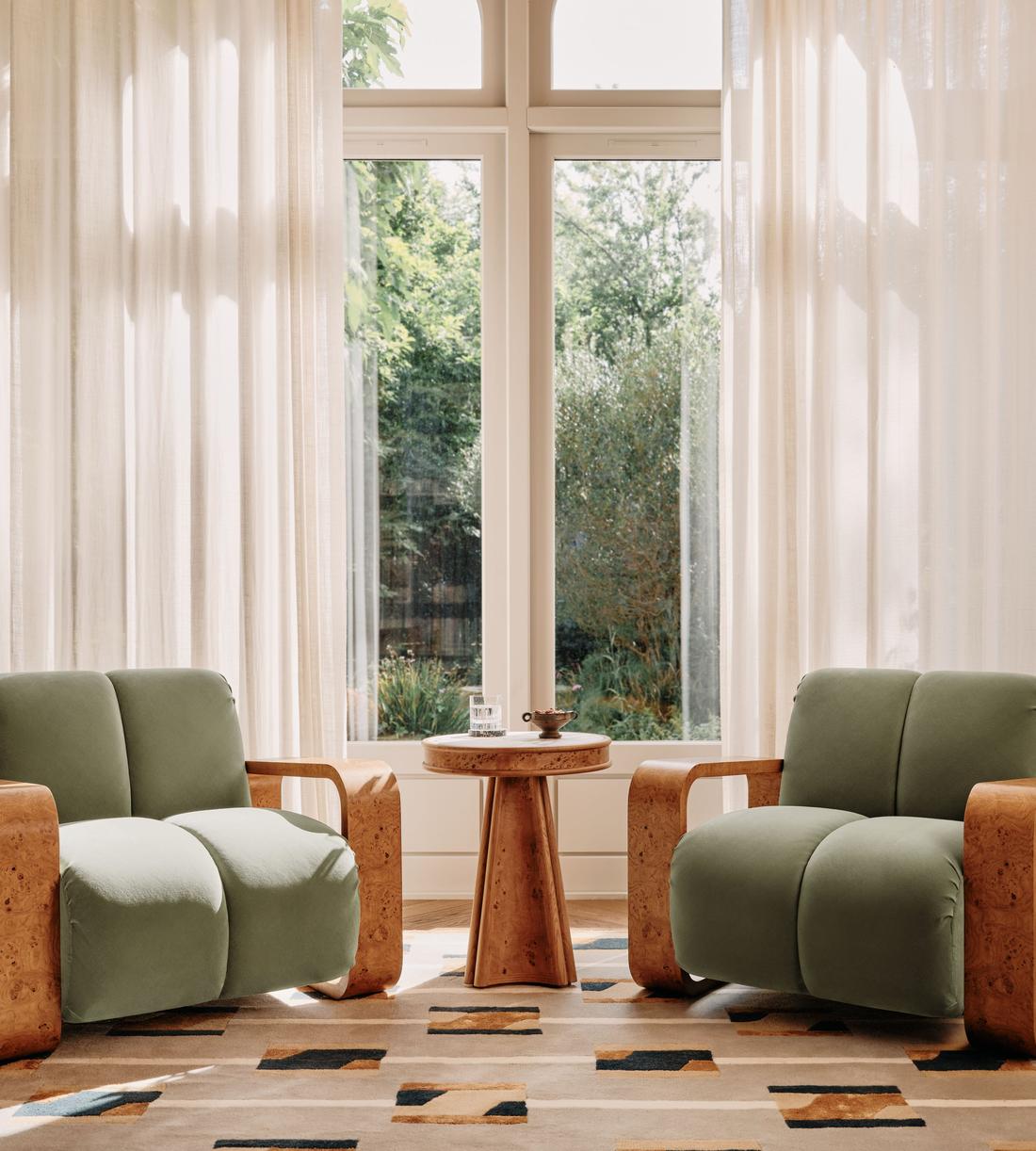 Blake Armchair - Velvet - Seafoam - UK - Lifestyle - Image 2