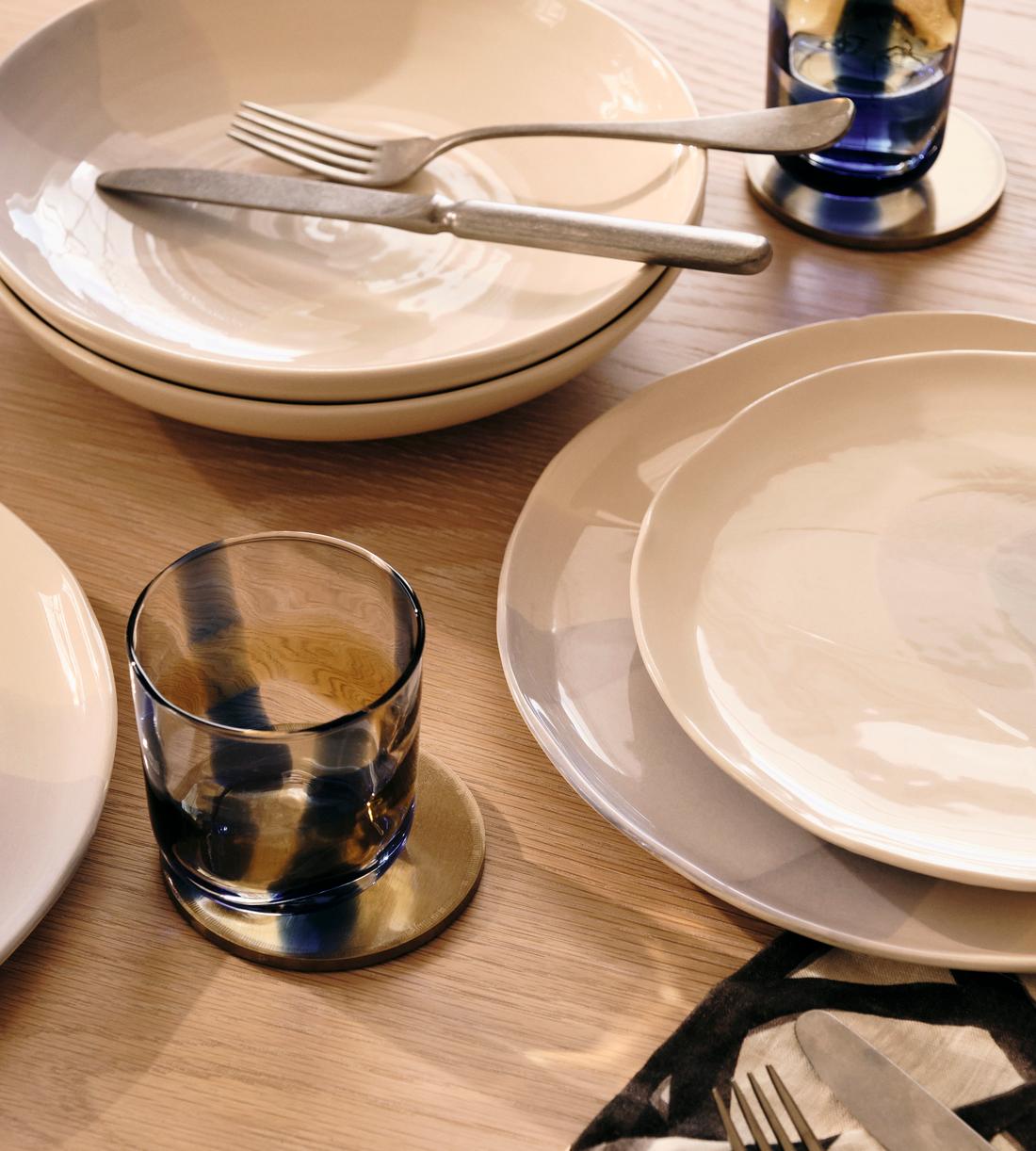 Delano Dinner Plate - Blue - Set of Four - Lifestyle - Image 2