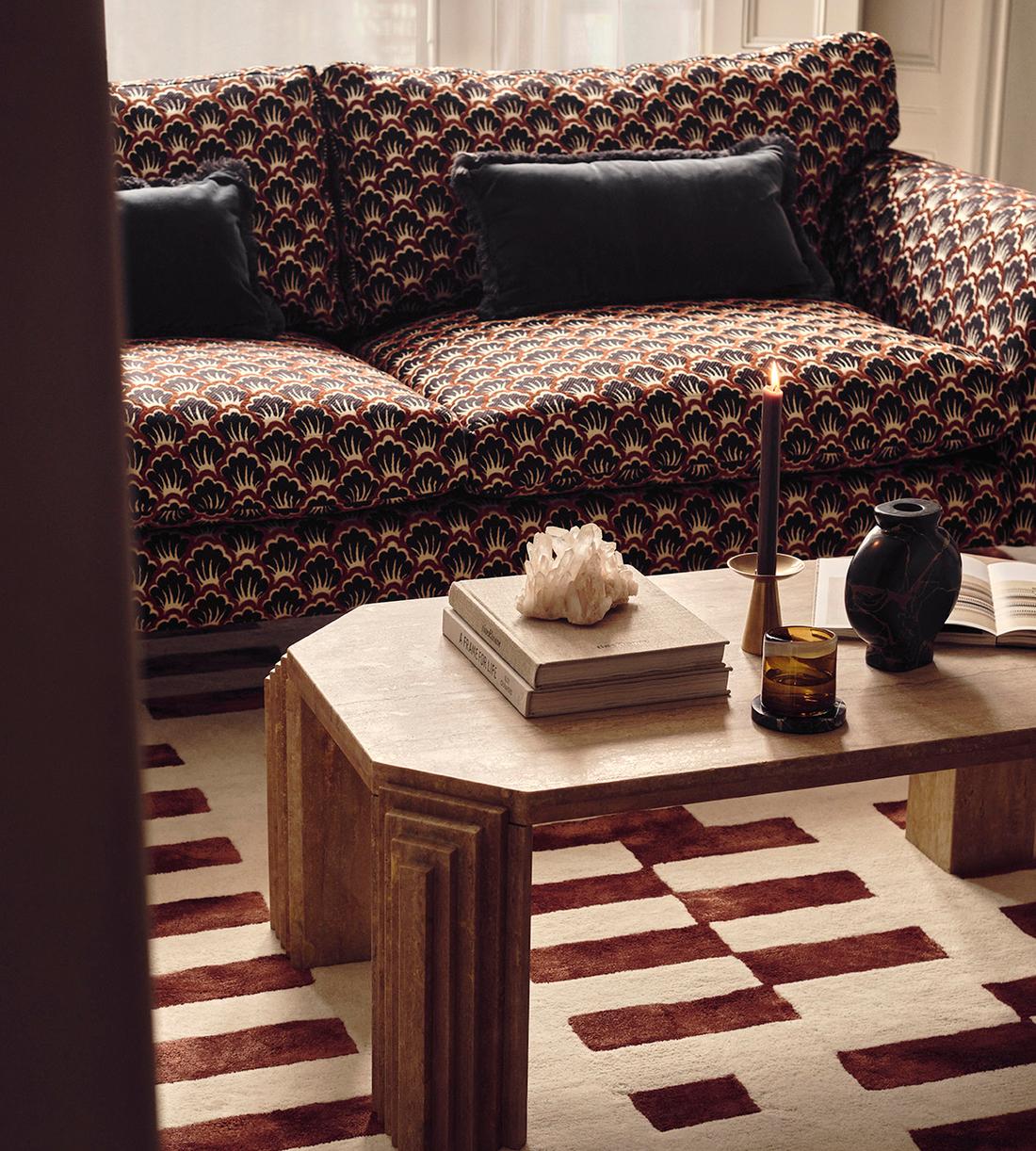 Dabney Coffee Table - Travertine - Lifestyle - Image 1