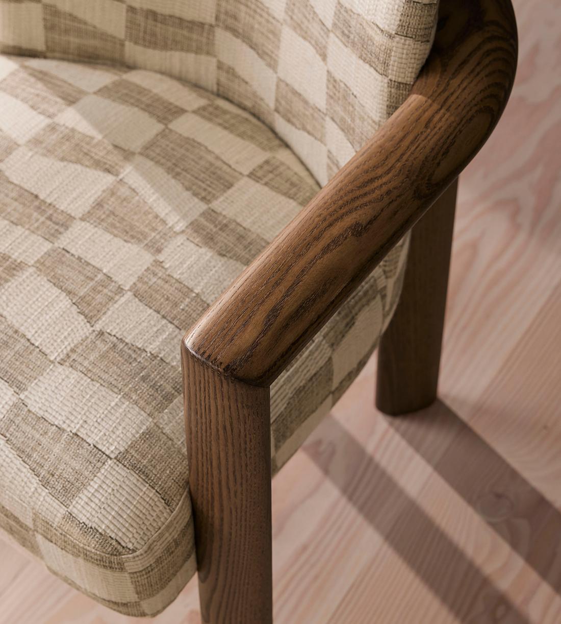 Aria Dining Chair - Kimber Jacquard - Natural US - Images - Image 7
