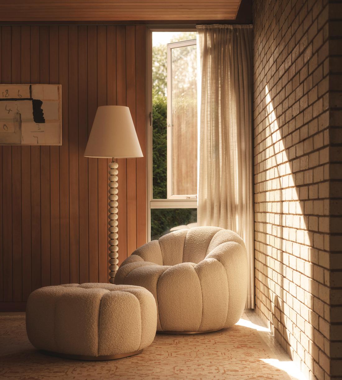 Garret Armchair - Boucle - Natural - Lifestyle - Image 3