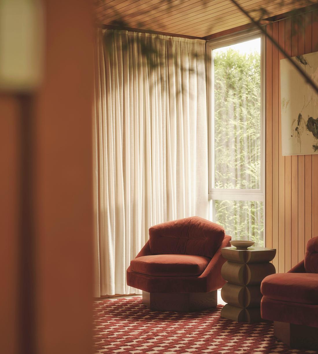 Mila Armchair - Rust - Velvet - Lifestyle - Image 2