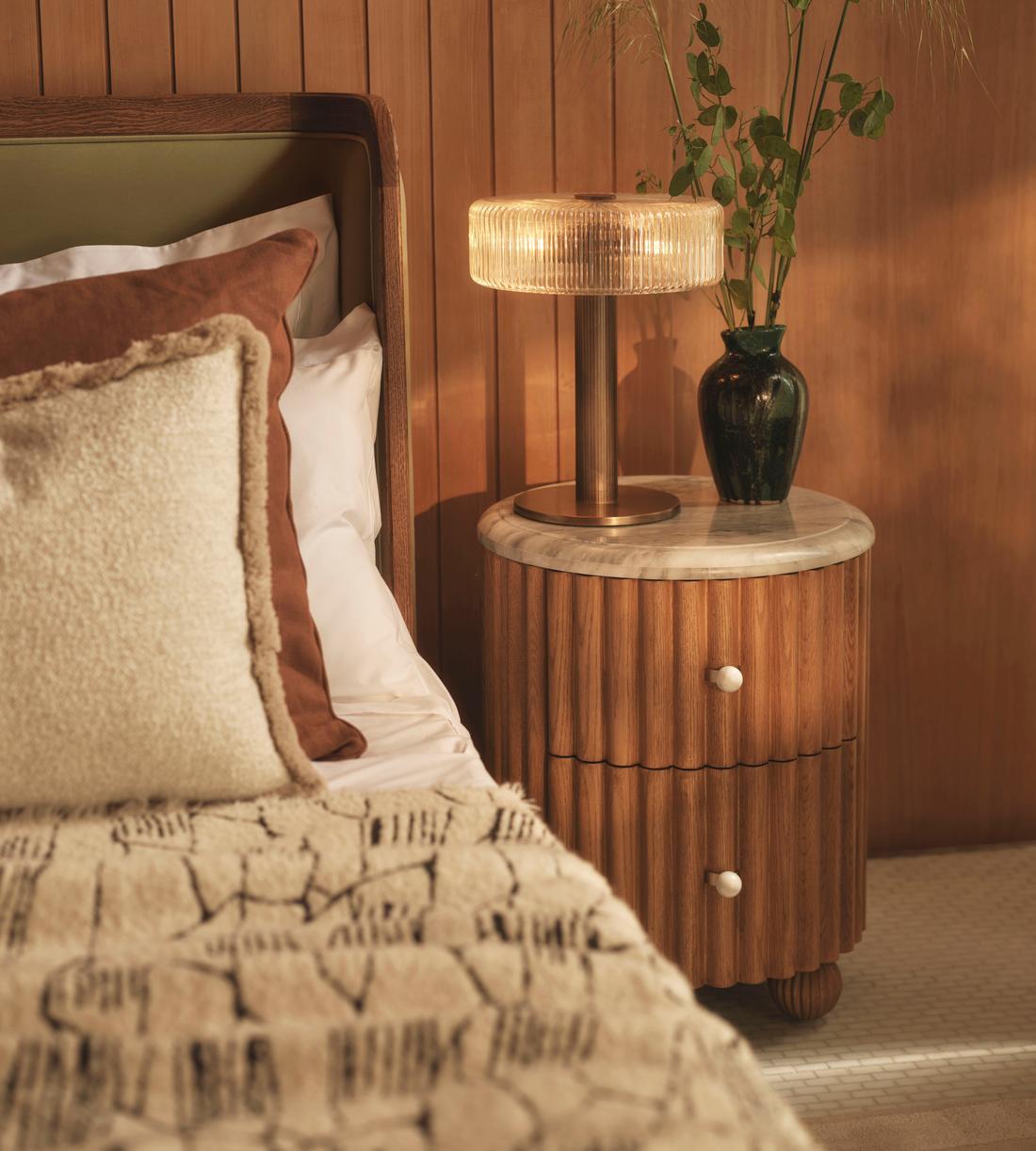 Carlisle Bedside Table - Carrara Marble - Lifestyle - Image 2