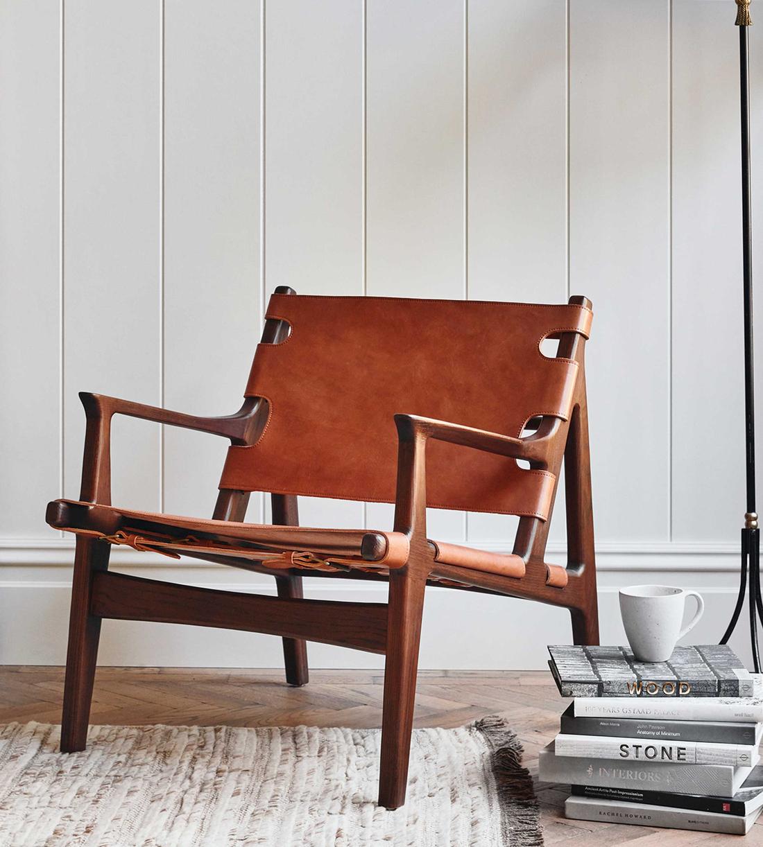 Sagrada Chair - Chestnut Leather - Lifestyle - Image 1