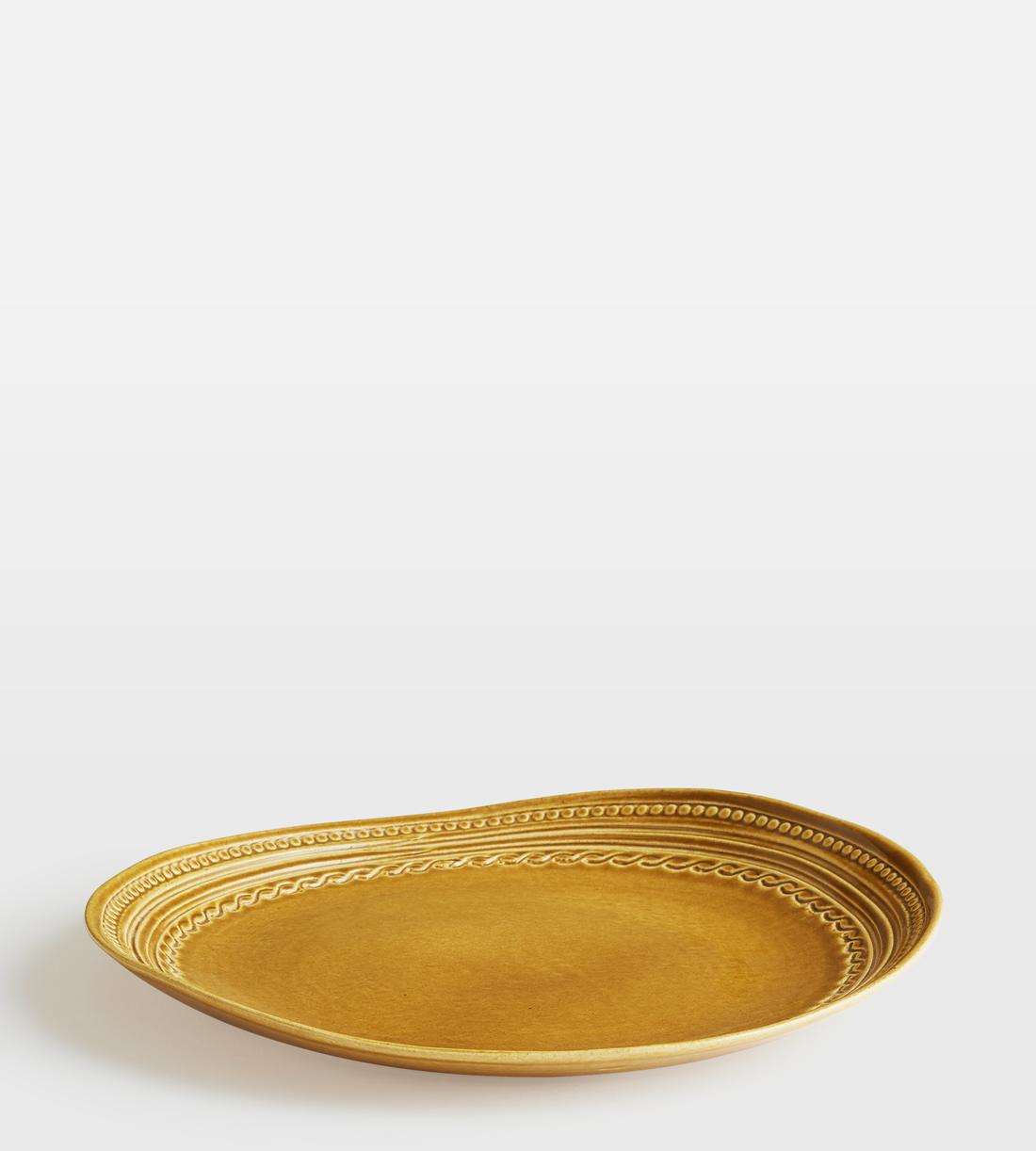 Adderbury Dinner Plate - Ochre - Set of Four - Images - Image 4