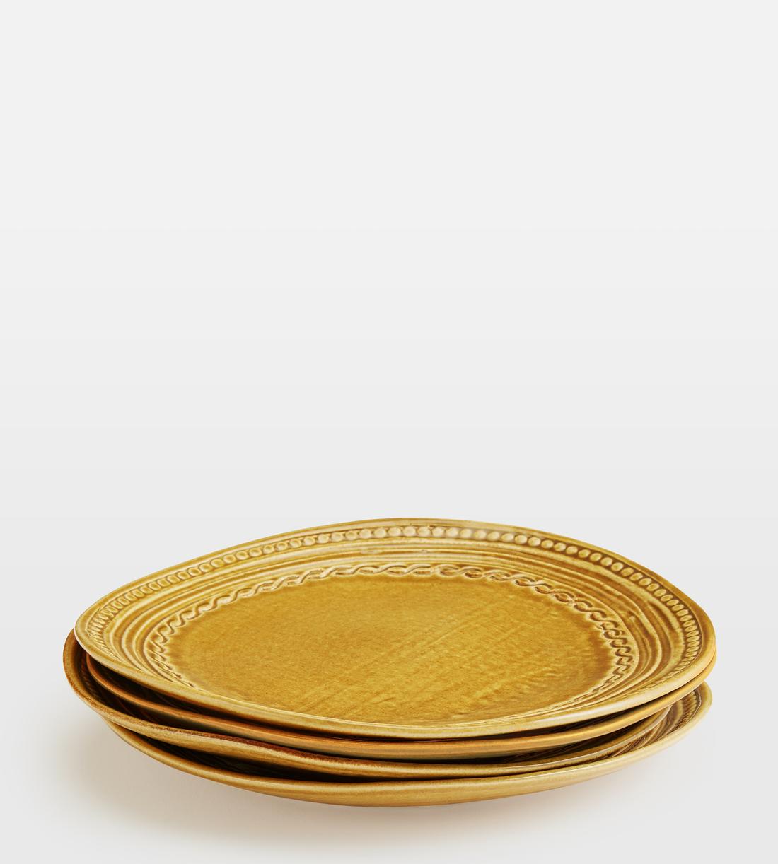 Adderbury Side Plate - Ochre - Set of Four - Listing - Image 1